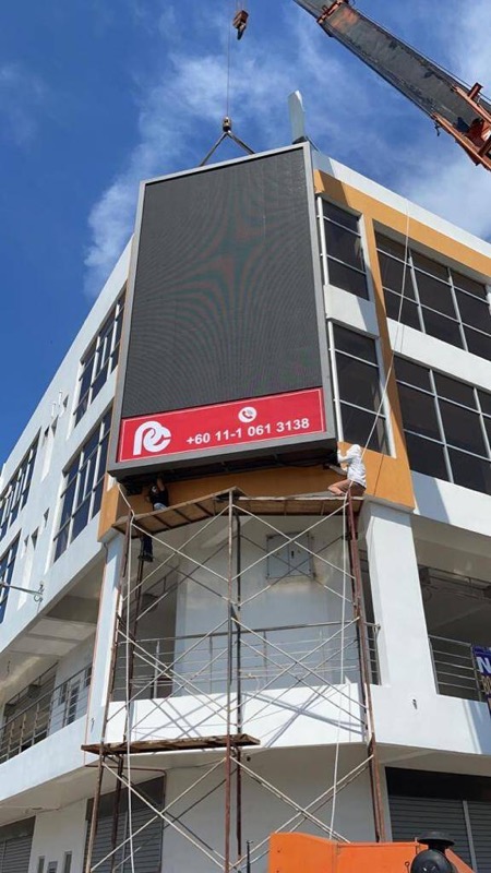 Jalan Apas billboard installation